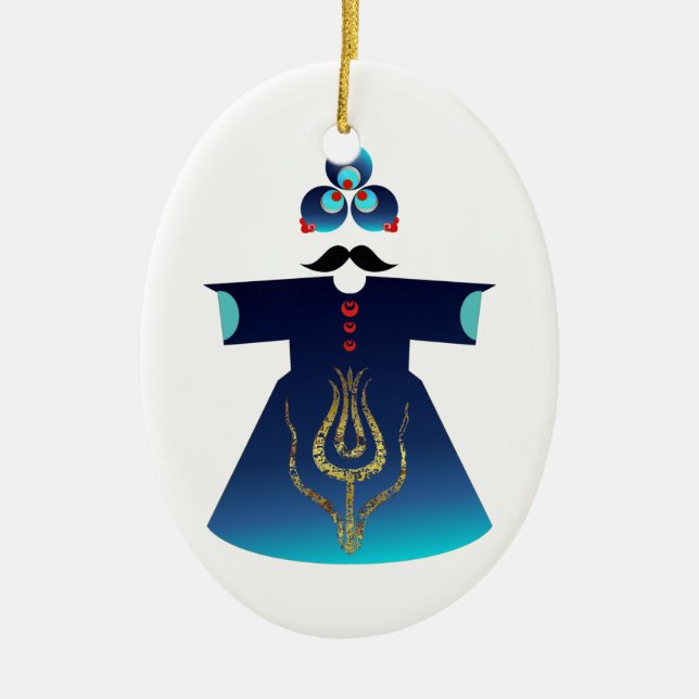 Sultan of Sultans Ceramic Ornament (Front)