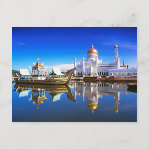 Sultan Omar Ali Saifuddien Mosque Postcard
