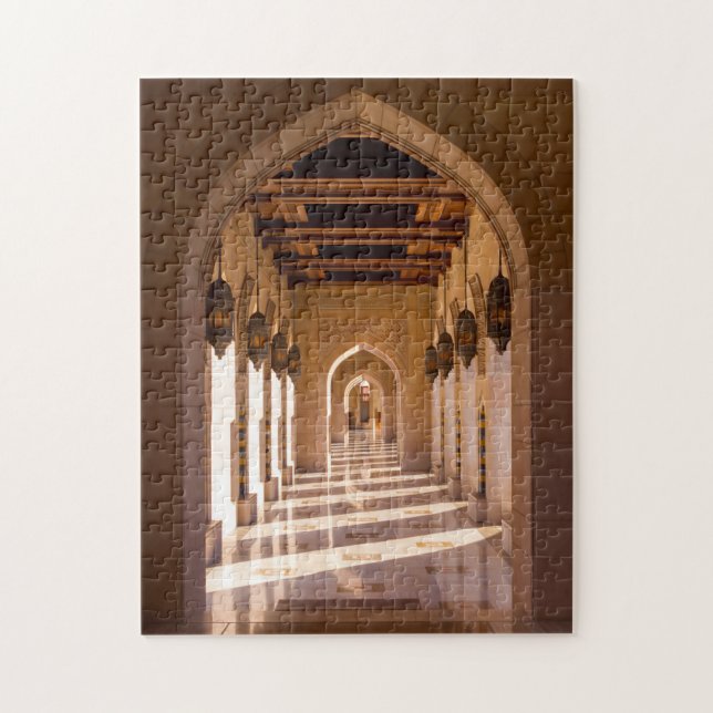 Sultan Qaboos Grand Mosque in Muscat, Oman Jigsaw Puzzle (Vertical)