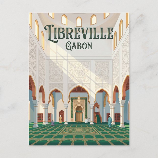 Sultan Qaboos Mosque (Libreville) Gabon Postcard (Front)