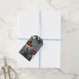 Sultan Taxi Boat Marmaris Nautical Art Gift Tags