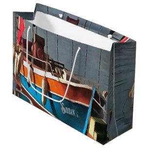 Sultan Taxi Boat Marmaris Nautical Art  Large Gift Bag