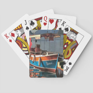 Sultan Taxi Boat Marmaris Nautical Art  Playing Cards
