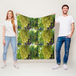 Sultana Grapes On A Grape Vine, Fleece Blanket
