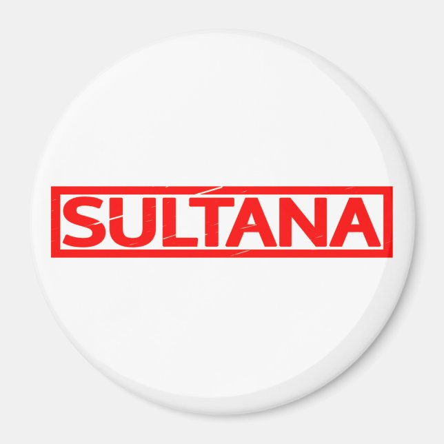 Sultana Stamp Magnet (Front)