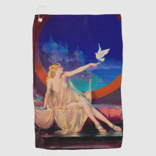 Sultana the Arabian Sultan's Concubine 1925 Golf Towel