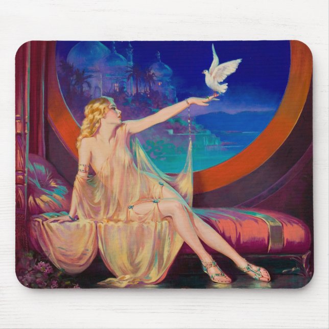 Sultana the Arabian Sultan's Concubine 1925 Mouse Pad (Front)