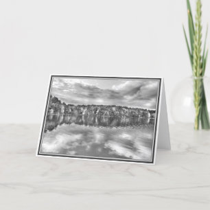 Sultry fall at Walden Pond Card