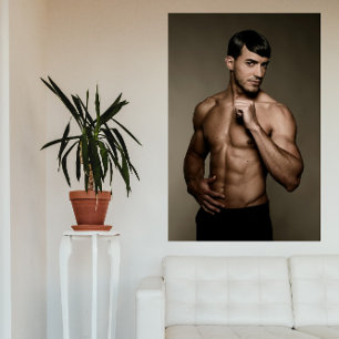 Sultry Stare Hot Guy Poster