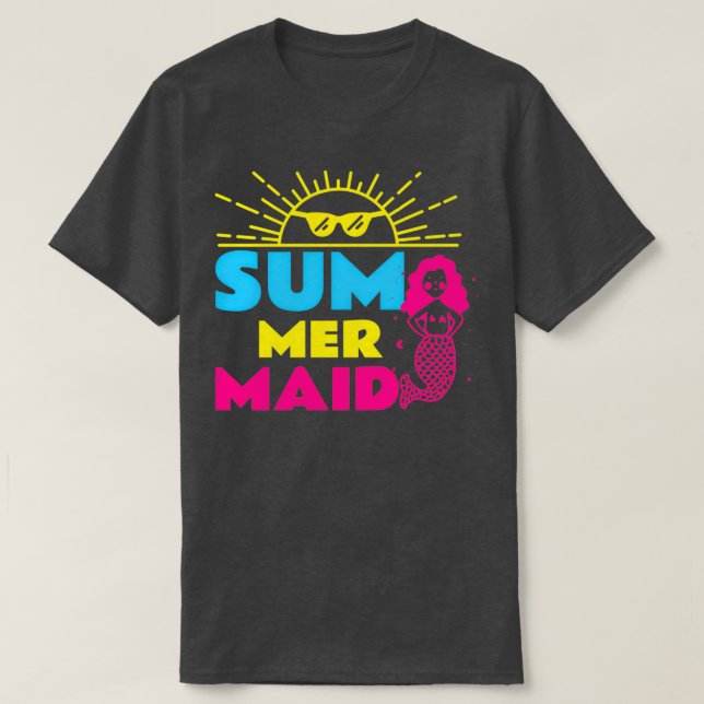 Sum Mer Maid Mermaid summer Mermaid lover Mermaid  T-Shirt (Design Front)