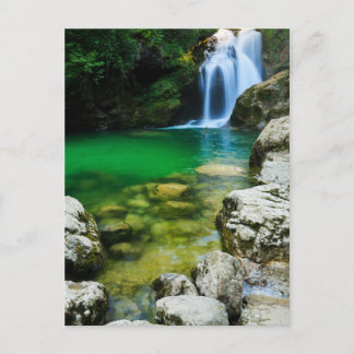 Sum Waterfall in Vintgar Gorge, near Bled, Sloveni Postcard