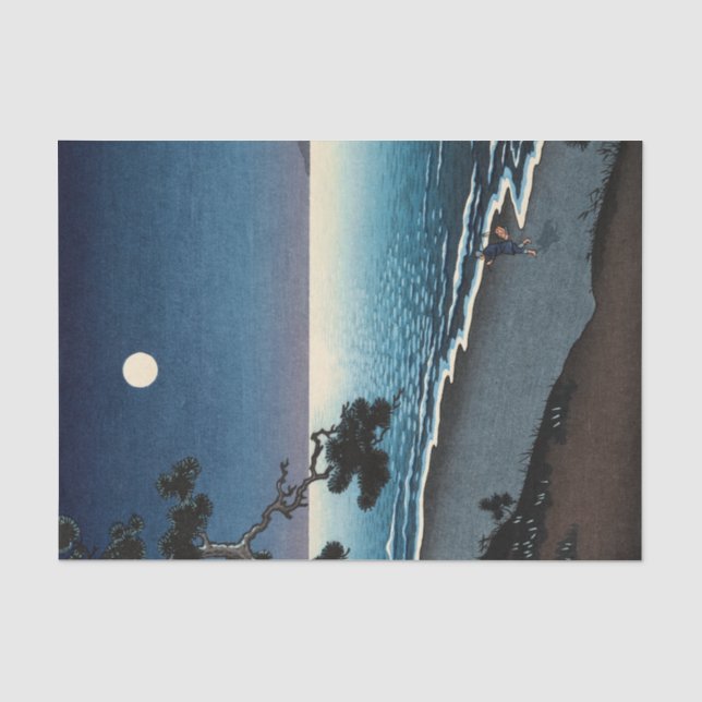 Suma Beach, 1938 by Tsuchiya Koitsu Tissue Paper (Front)