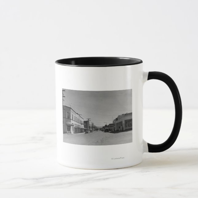 Sumas, WA - View of Downtown Street Photograph Mug (Right)