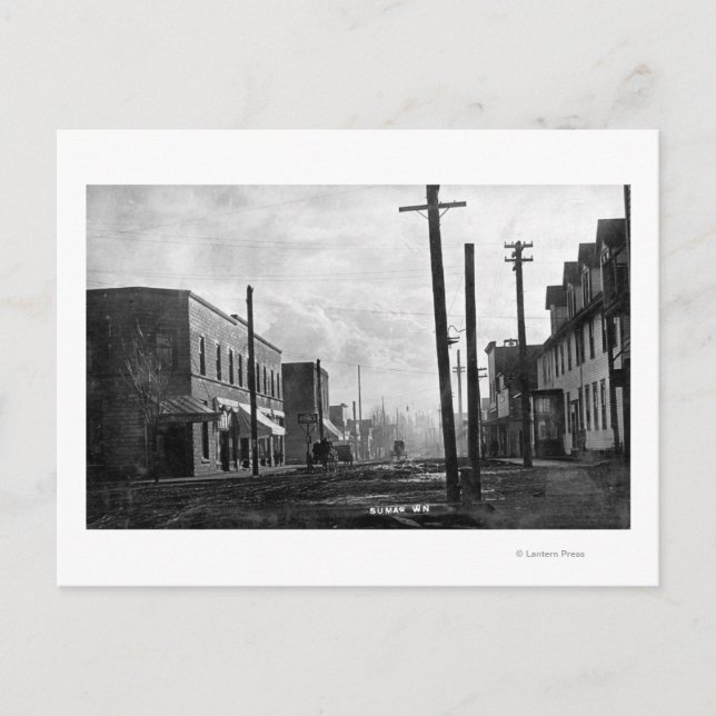 Sumas, WashingtonA Street SceneSumas, WA Postcard (Front)