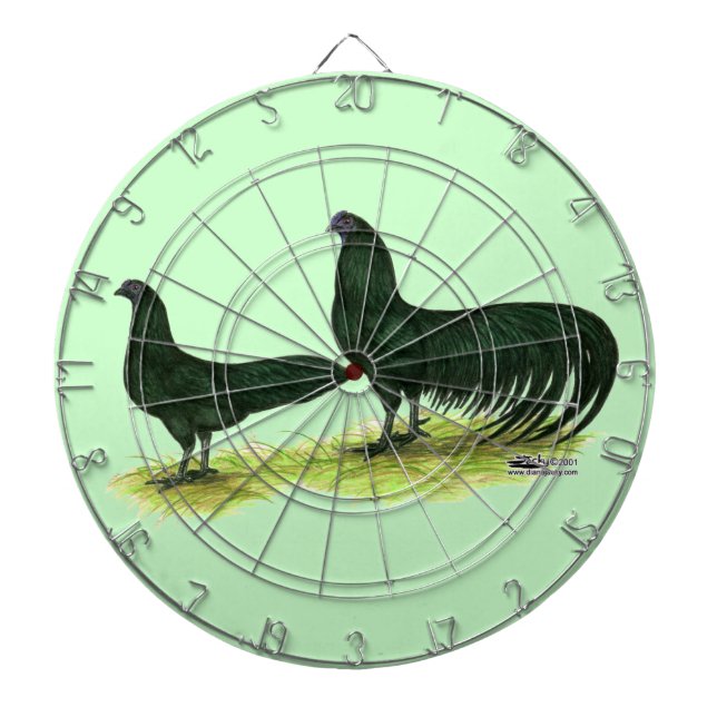 Sumatra Black Chickens Dartboard (Front)