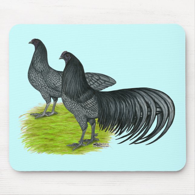 Sumatra:  Blue Pair Mouse Pad (Front)