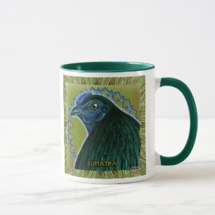 Sumatra Rooster Framed Mug