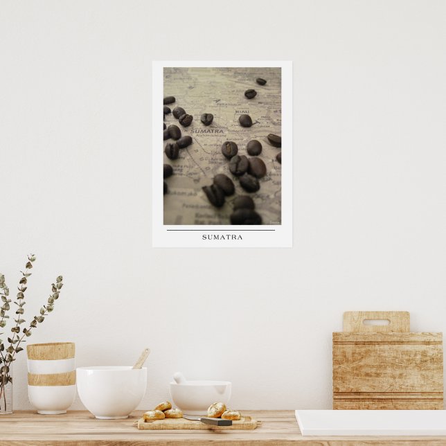 Sumatra - Send Coffee Art Poster (Kitchen)