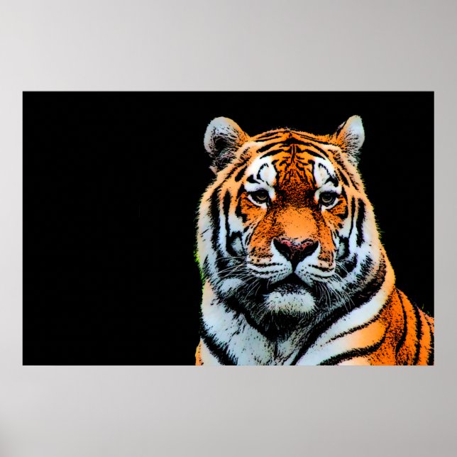 Sumatran Borneo Tiger Poster (Front)