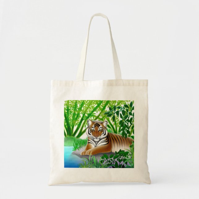 Sumatran Jungle Tiger Tote Bag (Front)