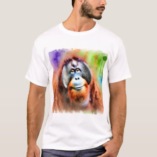 Sumatran Orangutan 070724AREF107 - Watercolor T-Shirt