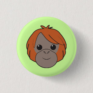 Sumatran Orangutan Button