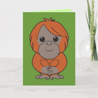 Sumatran Orangutan Card