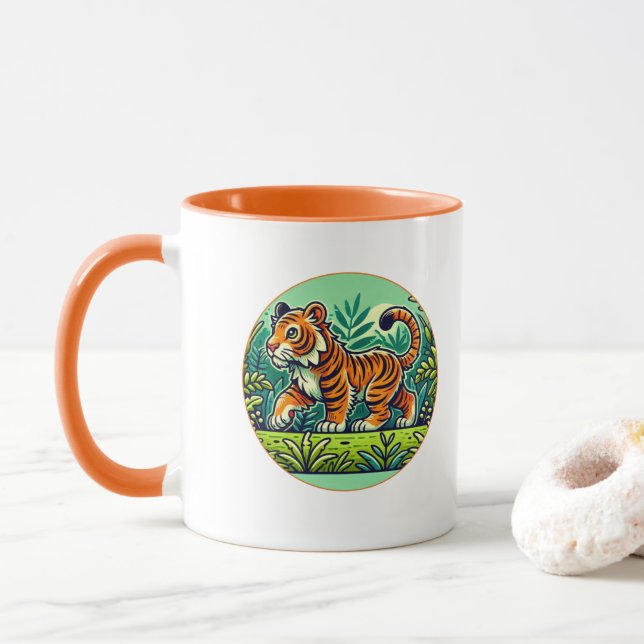 Sumatran Tiger Mug (With Donut)