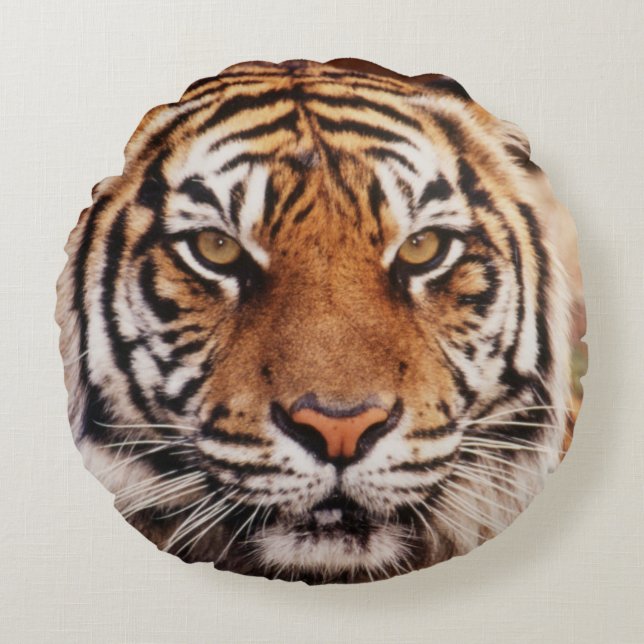 Sumatran Tiger Round Cushion (Front)