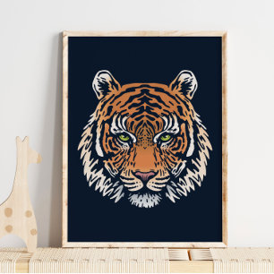 Sumatran Tiger Wildlife Orange Print Tiger Print