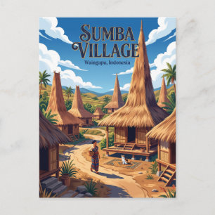 Sumba Island Indonesia Postcard