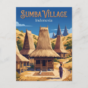 Sumba Island Indonesia Postcard