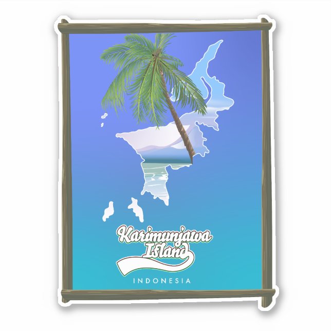 Sumba Island Indonesia travel map (Front)