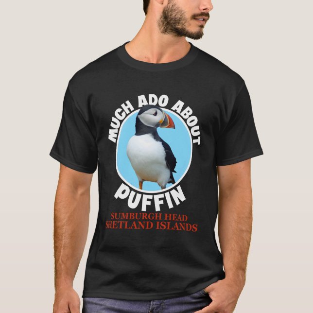 Sumburgh Head Shetland Islands Puffin T-Shirt (Front)