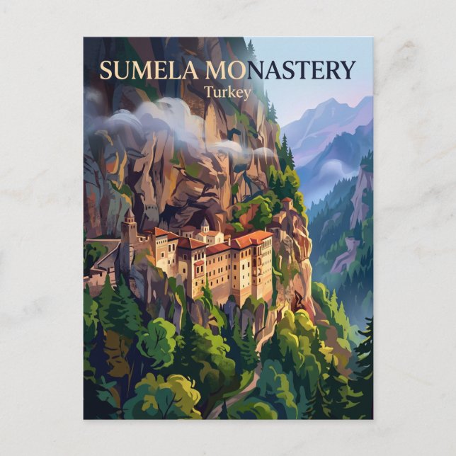 Sumela Monastery Turkey Postcard (Front)