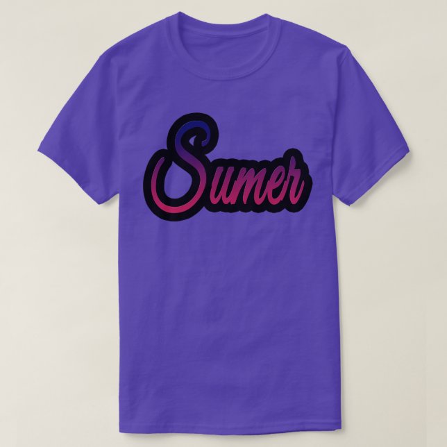 Sumer Retro T-Shirt (Design Front)