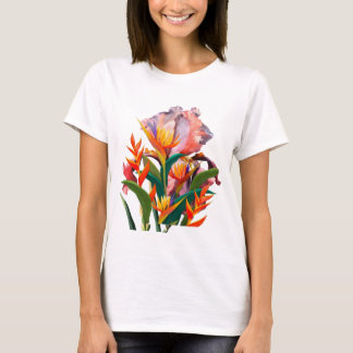 sumer tshirt women fashion flowers design