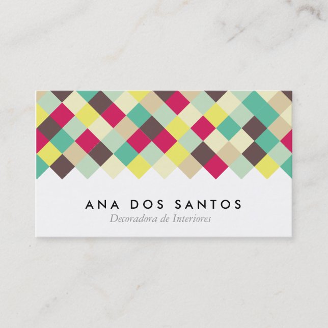 Sumergirse en el Colour Tarjetas de Visita Business Card (Front)