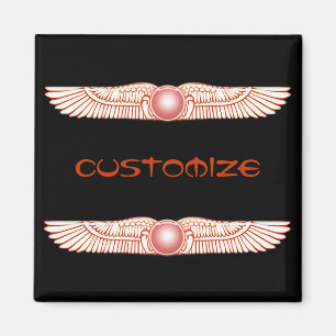 Sumerian Anunnaki Winged Sun Disc Magnet