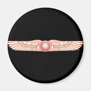 Sumerian Anunnaki Winged Sun Disc Magnet