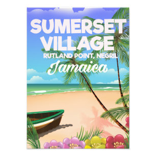 Sumerset Village Jamaica travel poster