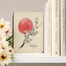 Sumi-e Cherryblossom Red Sun Personalised