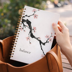 Sumi-E Ink Cherry Blossom Mindful Planner