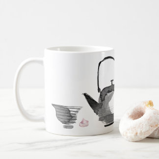 Sumi-e Ink Painting With Zen Quote Coffee Mug