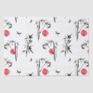 Sumi-e Japanese ink painting Tissue Paper