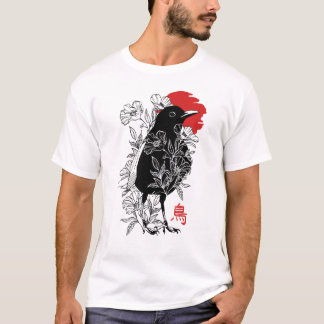 Sumi-e japanese sparrow T-Shirt