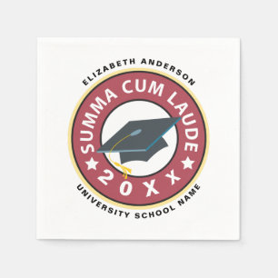 Summa Cum Laude Graduation Napkin