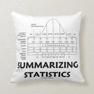 Summarising Statistics (Bell Curve Distribution) Cushion