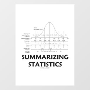 Summarising Statistics Normal Distribution Curve