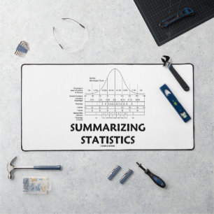 Summarising Statistics Normal Distribution Curve Desk Mat